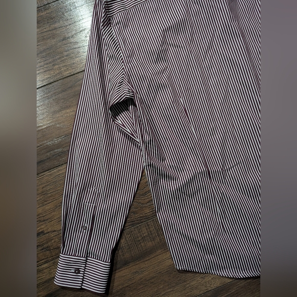 Robert Graham Luther Dress Shirt Men XL Burgundy Stripe Button Long Sleeve NWT - Picture 13 of 16